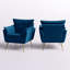Fauteuil touffeté en polyester de 79,38 cm de large Toulouse-201434506