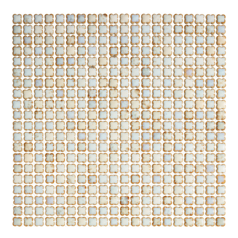 Carreau de mosaïque en porcelaine 12 po x 12 po Fioretti