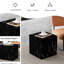 Table basse 15,7 po x 15,7 po x 15,7 po avec finition en marbre noir - crée une table autocollante élégante et invitante à texture vivante, rehaussant la valeur décorative de votre maison-24322609-24322608
