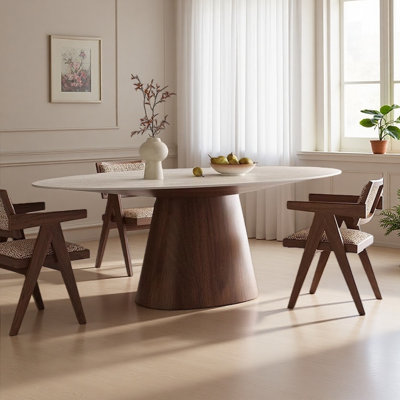 Table de salle à manger ovale de luxe French Light