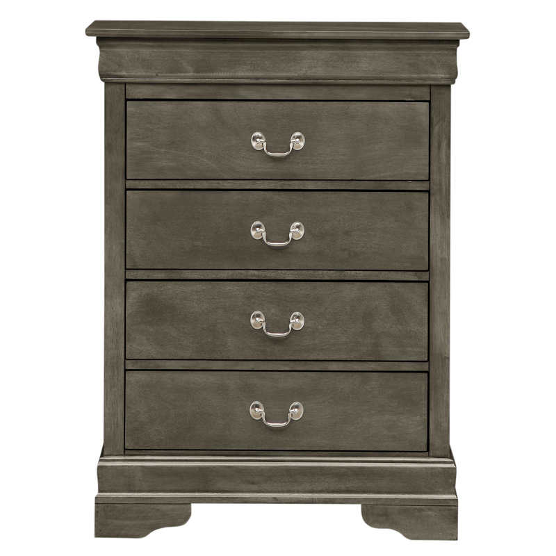 Coffre de rangement élégant gris traditionnel, Gris