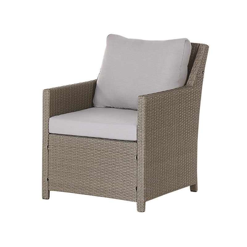 Gahnshyam 5 - Person Seating Group with Cushions, Grey, Taupe