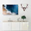 Waves On The Beach In Bali In Abstract - Wrapped Canvas-55299891