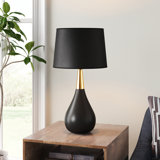 Lampe de table en laiton antique 28 po Platz