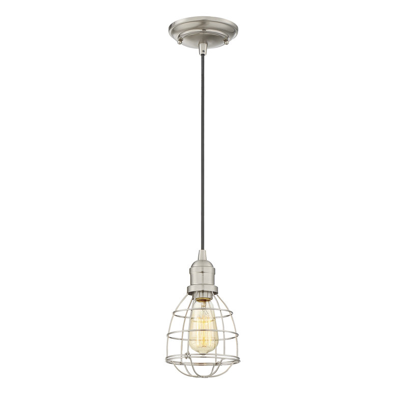 Hatsumi 1 - Light Single Pendant, Satin Nickel