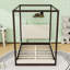 Lit plateforme à baldaquin en bois avec tête de lit-888531356-888531359
