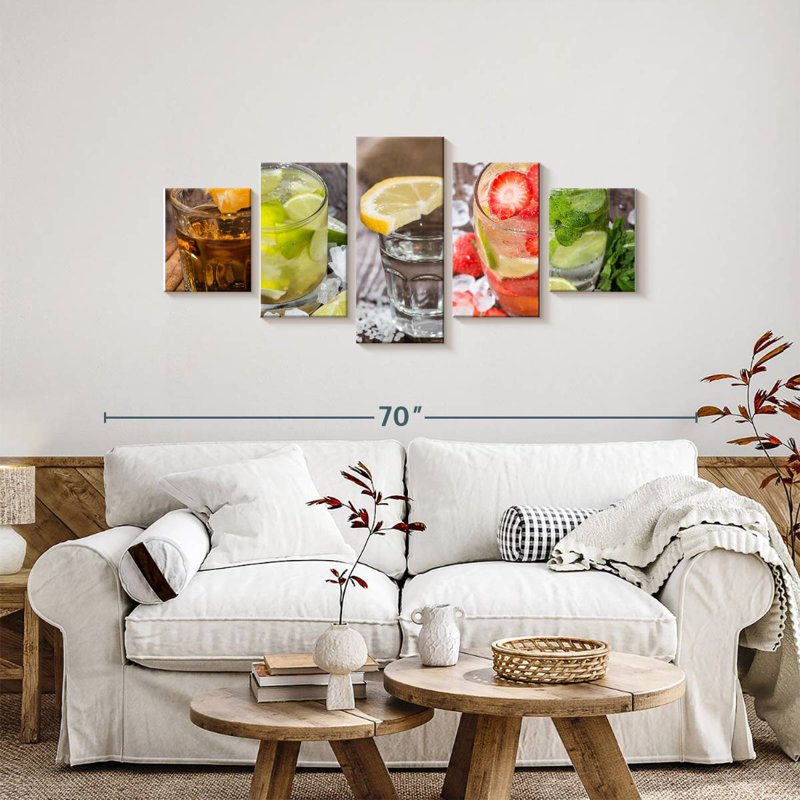 Cocktail Variety, 24" H x 55" W
