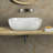 Bathroom Vessel Sink With Pre-Drilled Drain Hole-125438650