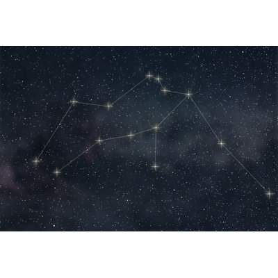 Aquarius Zodiac Sign by Allexxandar - Wrapped Canvas Print
