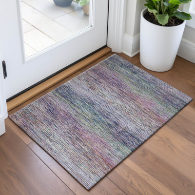 Premium Machine Washable Alijah AMF1264 Stripes Rug