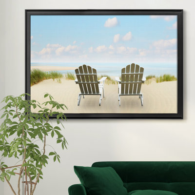 «Beachscape Photo I», reproduction sur toile encadrée