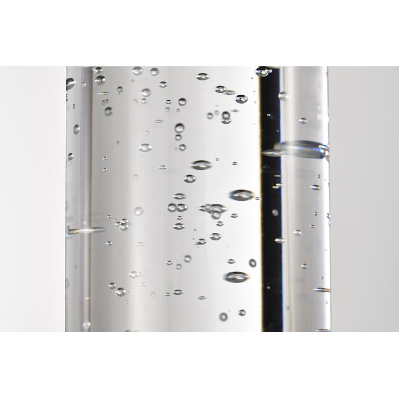 Lacey 1 Smart LED Pendant RGB/TW Starfish Enabled Matte Black with K9 Bubble Crystal