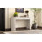 Entryway Table With Fluted Design, Modern Console Table With Storage, Oval Top And 2 Drawers For Entryway And Living Room-779183077