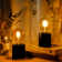 Chevonda 17.5Cm Black Cordless Lamp With Edison Bulb