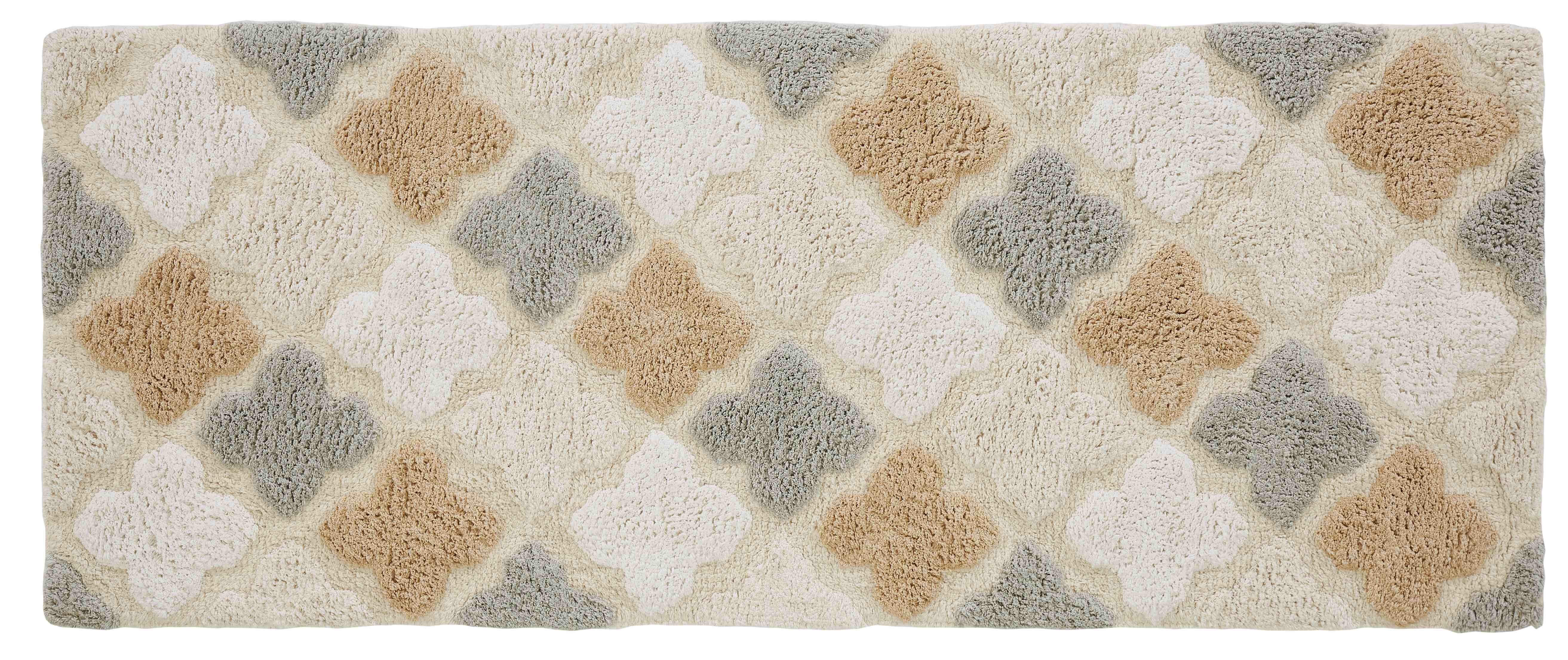 Gerow Multiple 100% Cotton Non-Slip Geometric Bath Rug Alcott Hill Color: Spa