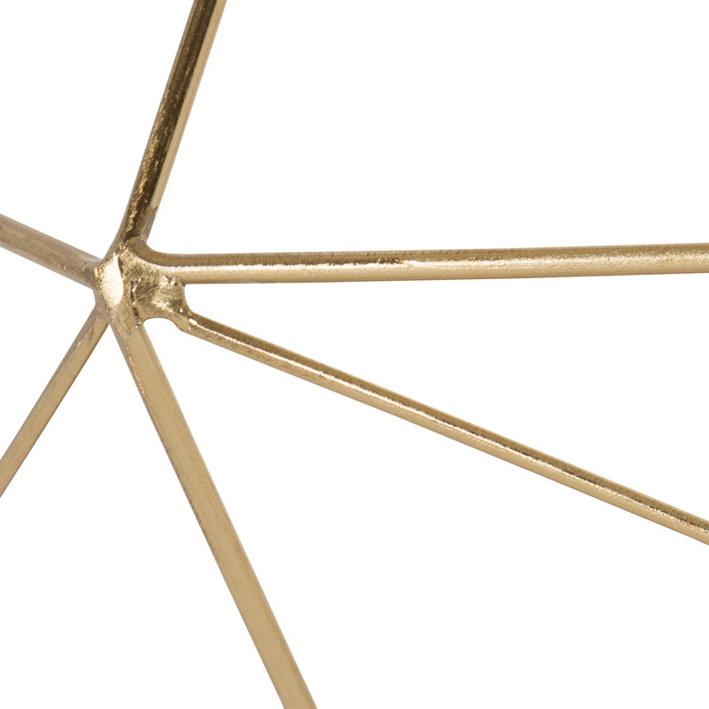 Gibson 2 Piece Diamond Metal Floating Shelf, Gold