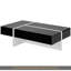 Mobilier de salon contemporain de conception rectangulaire, table basse moderne à surface ultrabrillante, table centrale pour canapé ou fauteuils rembourrés, 45,2 x 25,5 x 13,7 po, noir-2003582722