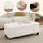 51" W Linen Upholstered Flip Top Storage Bench-864889348