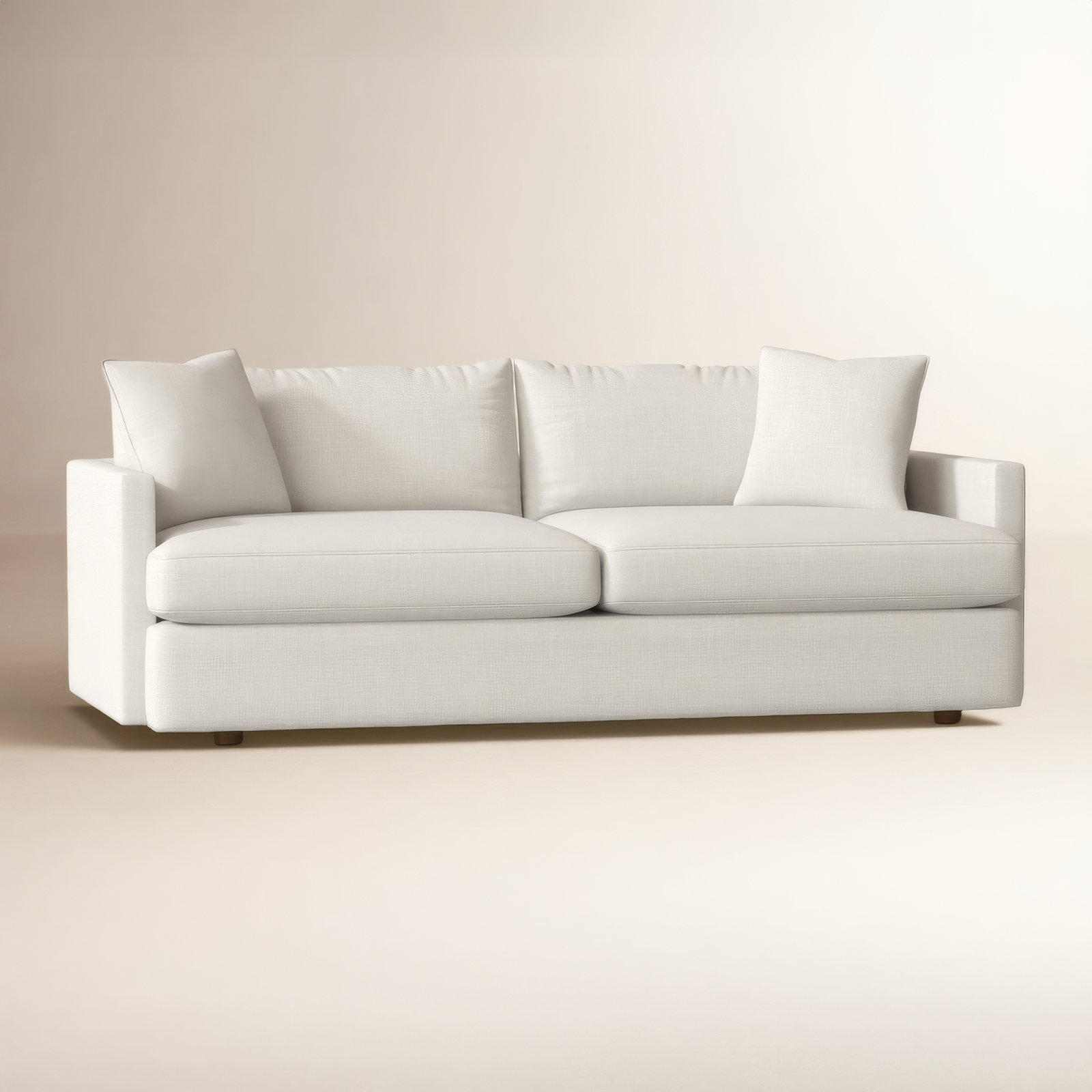 Fletcher 94" Sofa, Nomad Snow Crypton Performance Chenille