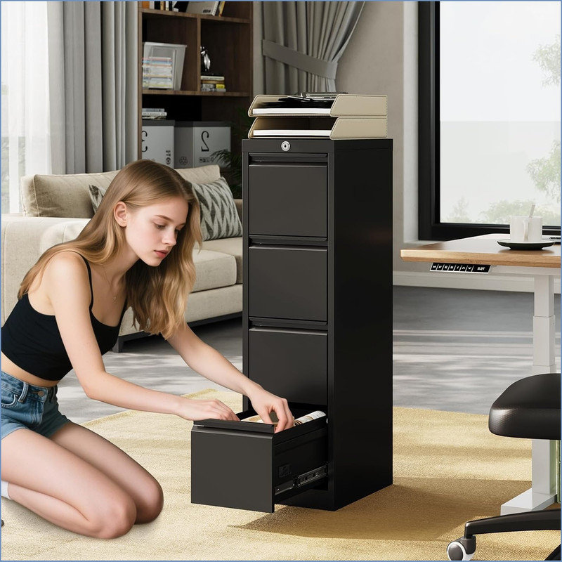 4-Drawer Filing Storage Cabinet