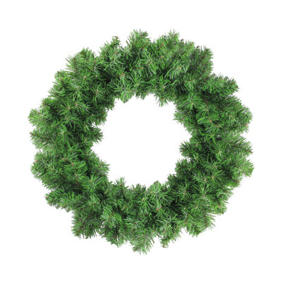 Green Colorado Spruce Artificial Christmas Wreath 16-Inch Unlit