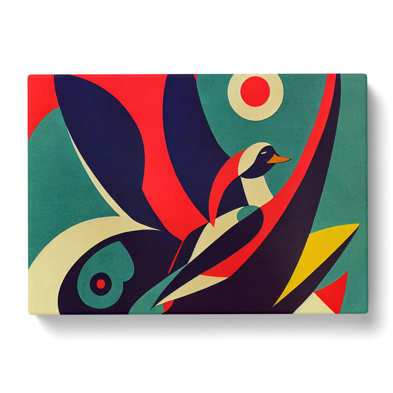 Swan Abstract Art Vol.2 - Wrapped Canvas, 35cm H x 50cm W x 3cm D