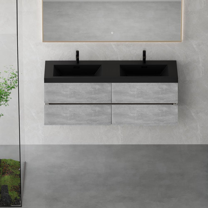 59" Floating Bathroom Vanity with Sink