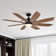 Jaysleen 60" Farmhouse Large Windmill Ceiling Fan with Light and Remote
