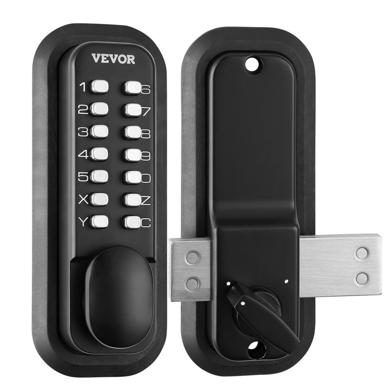 VEVOR Mechanical Keyless Entry Door Lock 14 Digit Keypad Surface-mounted Latch