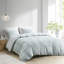 Très grand / très grand décor de chambre en coton - Motif brodé, taies décoratives assorties, ensemble de literie lavable à la machine, housse de couette réversible, 2