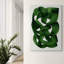 Green Swirls Abstract Wall Art - Canvas Framed Print-678154590