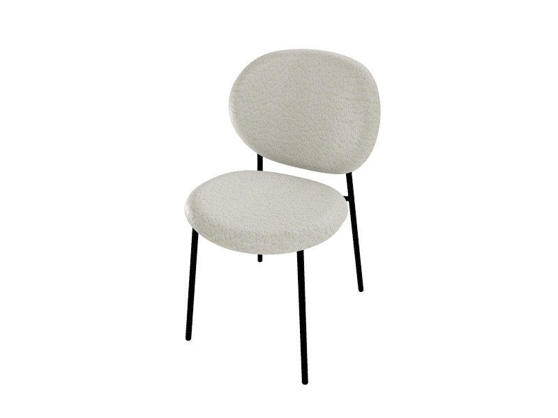 Chaises Inès, Chanvre rétro, Noir mat