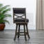 Tabouret de bar de 30 po avec siège en tissu gris anthracite et style élégant-1596728085-1603009700