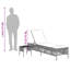  Ensemble de 3 chaises longues en rotin PE standard gris-2056386441-2056386487