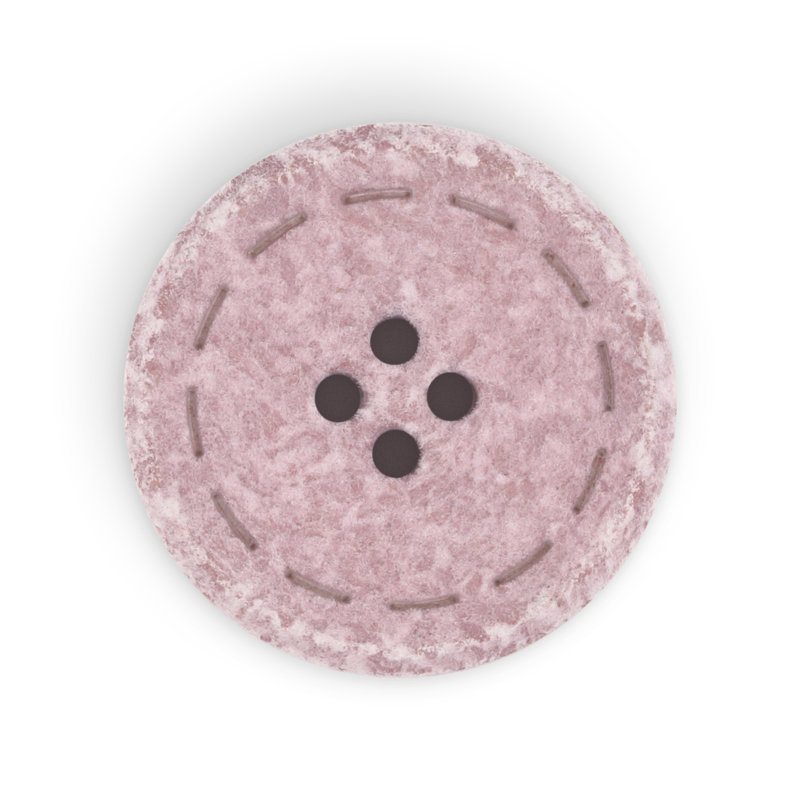 Bouton rond en coton recyclé Dritz