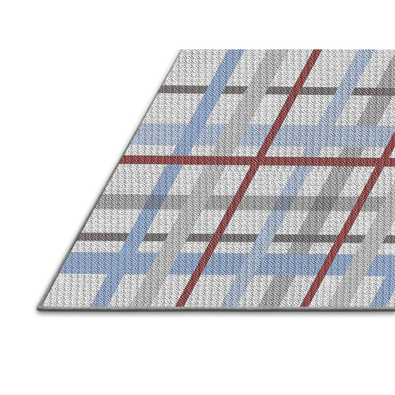 Tapis bleu / brun Hauppauge, Rectangle 8 pi x 10 pi