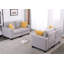 Canapé modulaire à accoudoirs carrés 59 po Chesham Brechtel-377921891