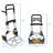 Mount-It! Heavy Duty Hand Truck Dolly, 440 Pound Weight Capacity for Moving with Wheels and Handle