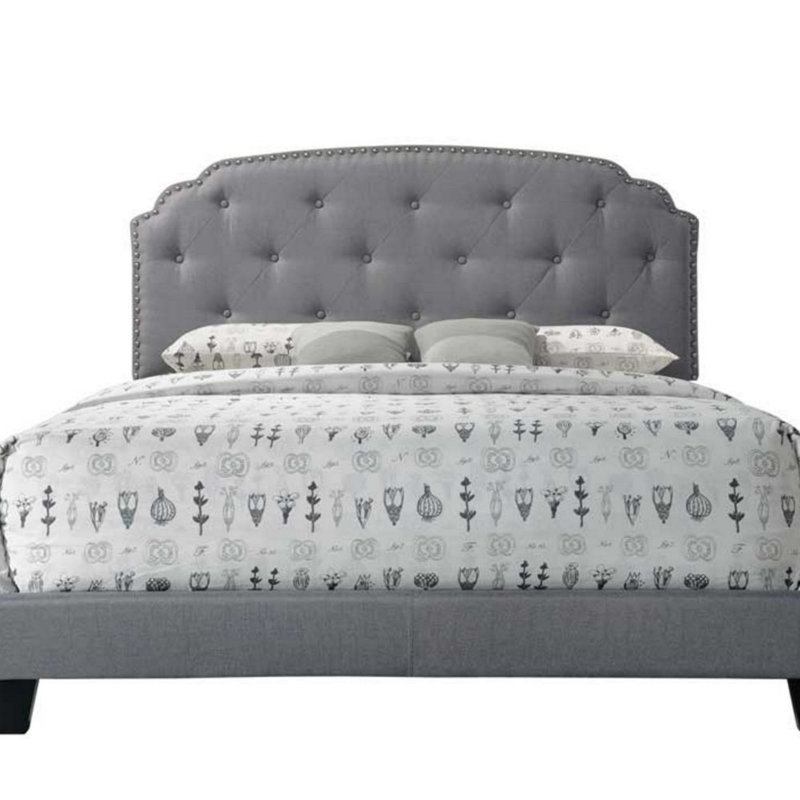 Grand lit en tissu Tradilla Grey