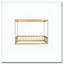 Lit en bois d'hévéa avec clôture Canopy-1055407443