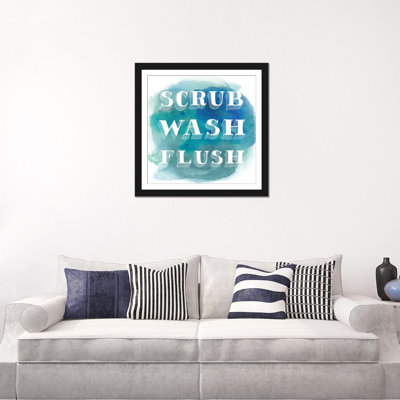 «Bathroom Do's I», art textuel sur toile