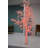 White Tree With Red Led Lights -  Size: 70"L X 65"W X 120"H.