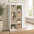 8 Cube White Storage Bookcase