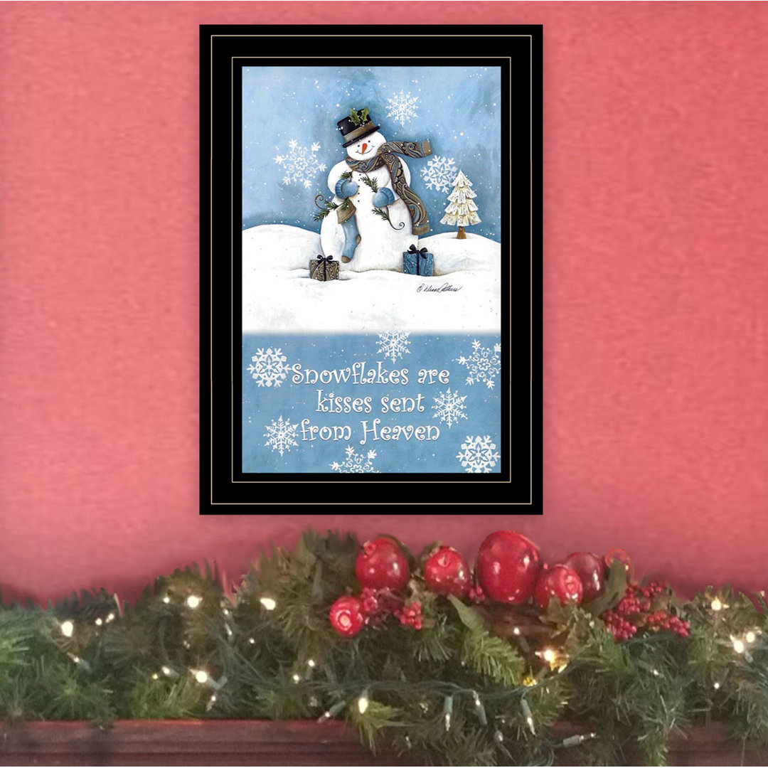 Trendy Snowman Framed Wall Art for Living Room, Home Wall Décor by Diane Kater The Holiday Aisle® 