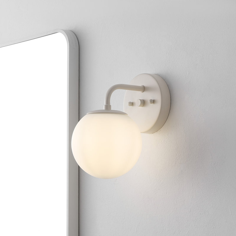 Meuble-lavabo contemporain à 1 lumière Louis, Amande, Une lumière