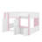 Full Size Loft Bed With Playhouse & Storage Units, Wooden Cabin-Style Loft Bed Frame With Ladder, Storage Cupboard, And Shelving-1555178472