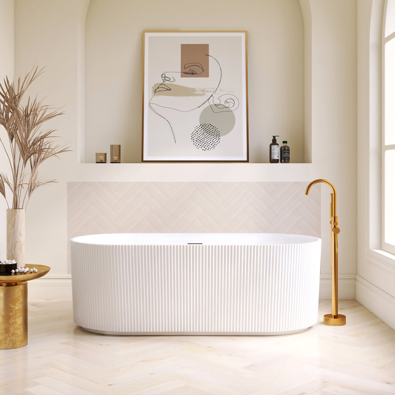 Baignoire de trempage autoportante en acrylique 59,1 po. X 31,5 po. Linyi