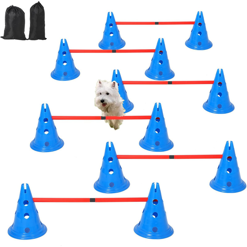 Ensemble de cages de haies Dog Agility, 12 PCS / 87 PCS, ensemble de parcours d'agilité pour chien