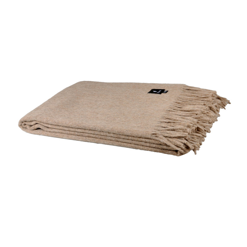 Garnes Throw Blanket, Beige