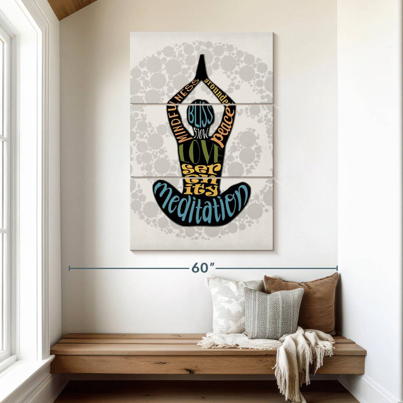 Senne Mindfulness Typography, 50" H x 32" W